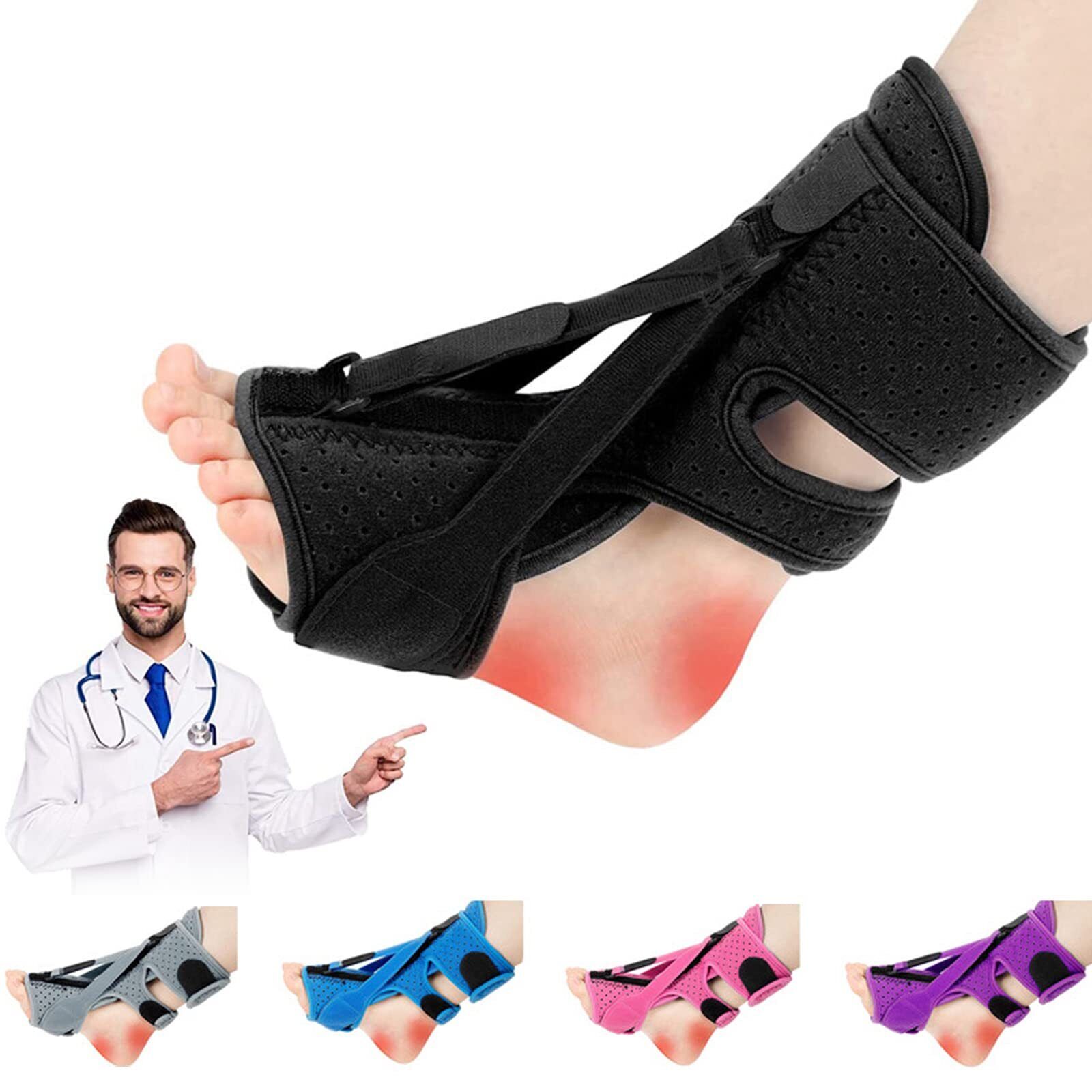 DERJLY Fascite Plantare Night Splint, Nuovo Regolabile Traspirante Brace (d0k)