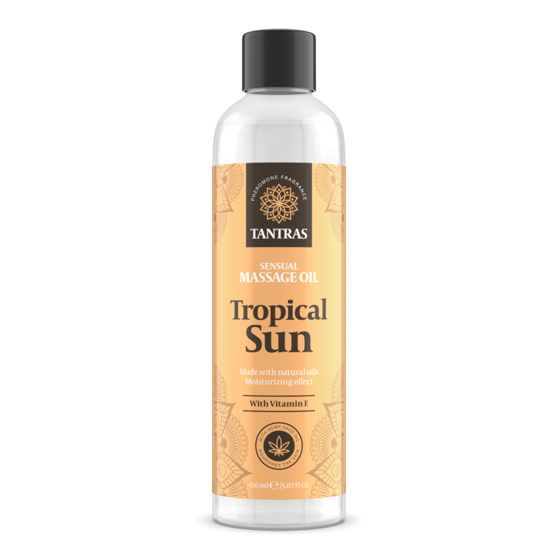 Olio da Massaggio Afrodisiaco ai Feromoni Tantras - Tropical Sun 150ml