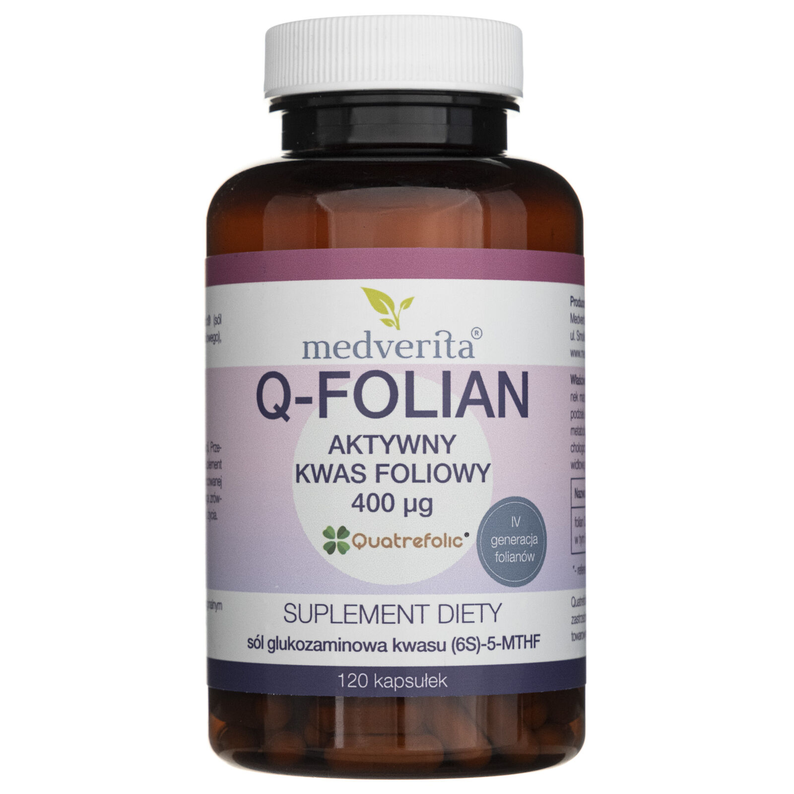 Medverita Q-Folian acido folico attivo 400 Âµg, 120 capsule