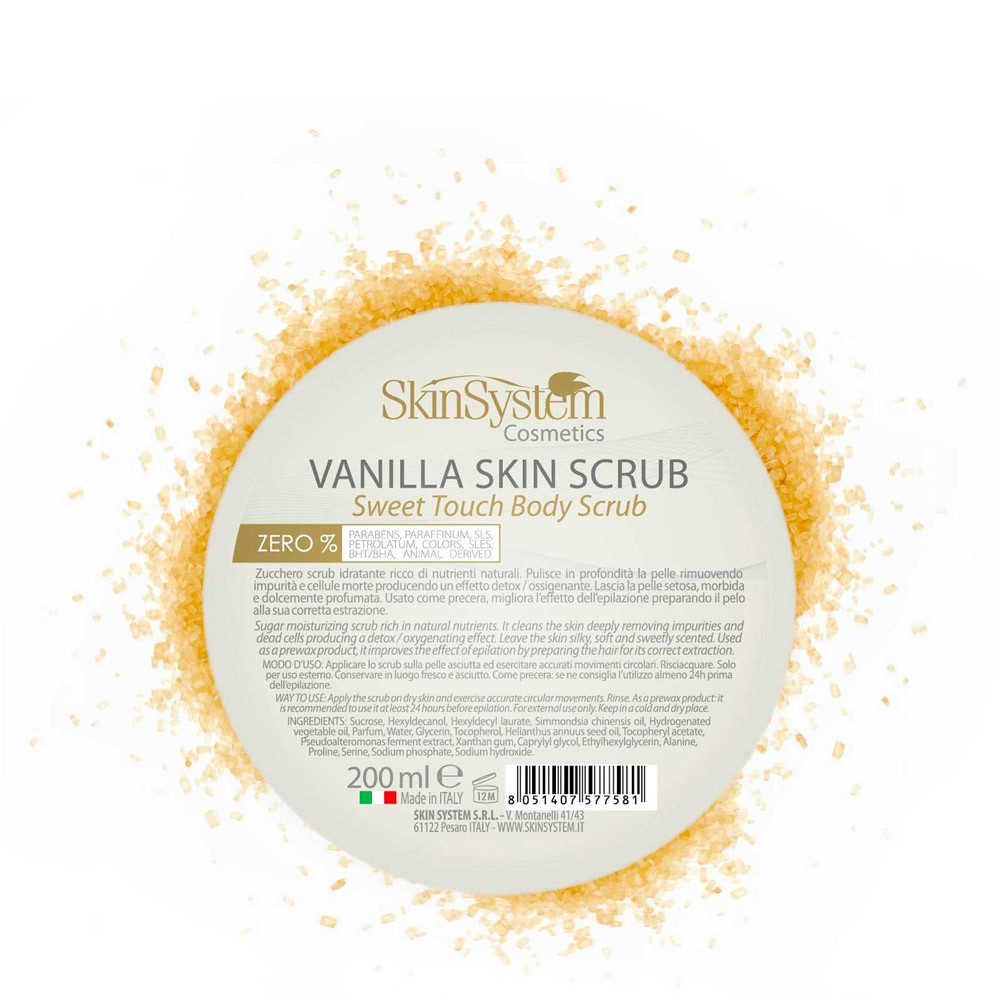 SkinSystem Vanilla Skin Scrub Sweet Touch Body Scrub 500ml - scrub idratante