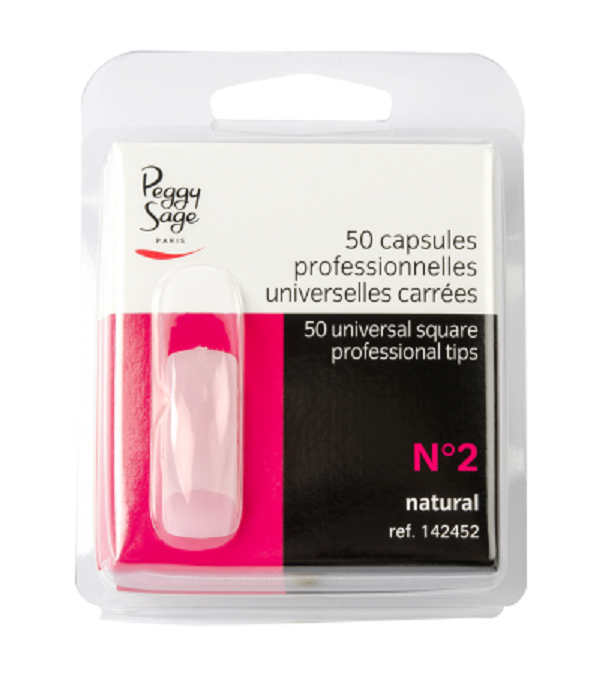 PEGGY SAGE Kit 50 Capsule Professionale Universale Quadrate Gel UV 142452
