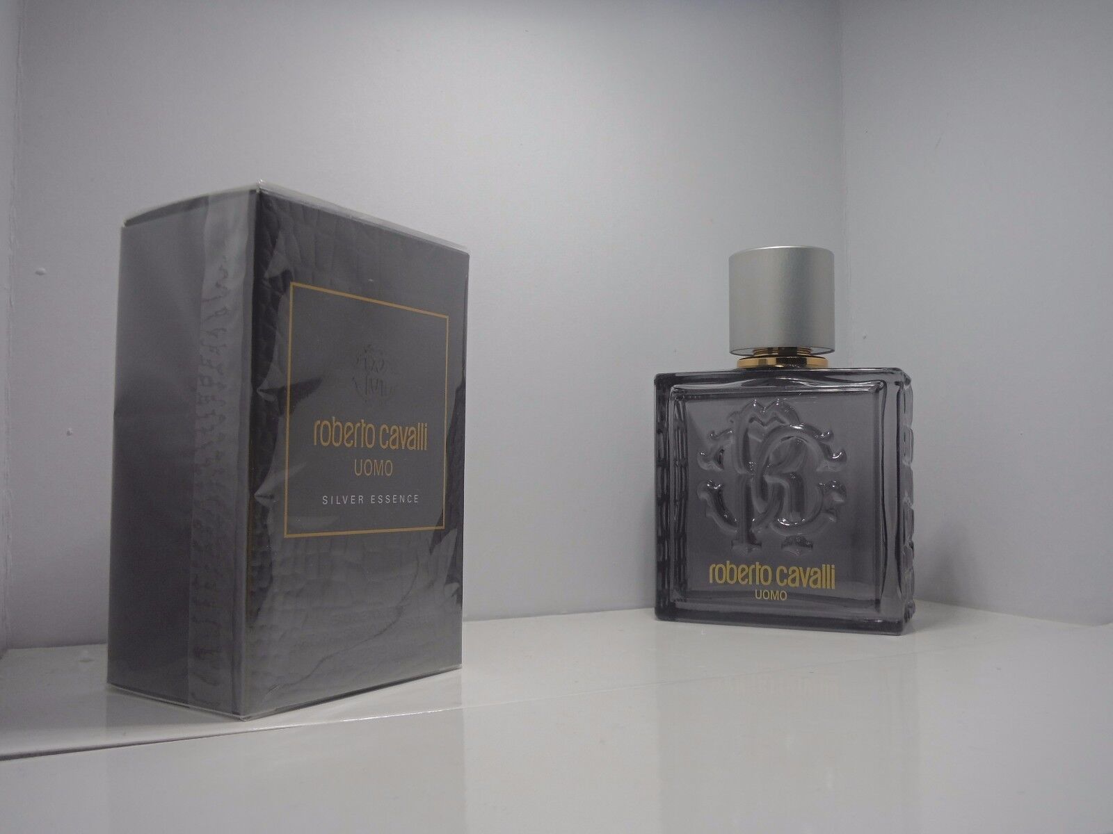 ROBERTO CAVALLI UOMO SILVER ESSENCE EAU DE TOILETTE 40 ML SPRAY ORIGINALE