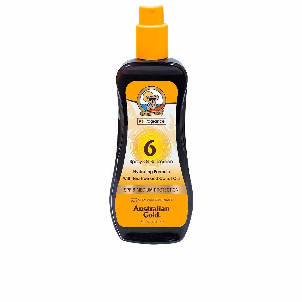 AUSTRALIAN GOLD SUNSCREEN SPF6 Carrot Oil 237ml-Olio Solare Abbronzante Carotene