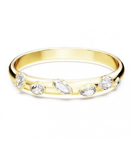 Bracciale rigido Swarovski Dextera taglio misto bianco placcato oro M 5663260