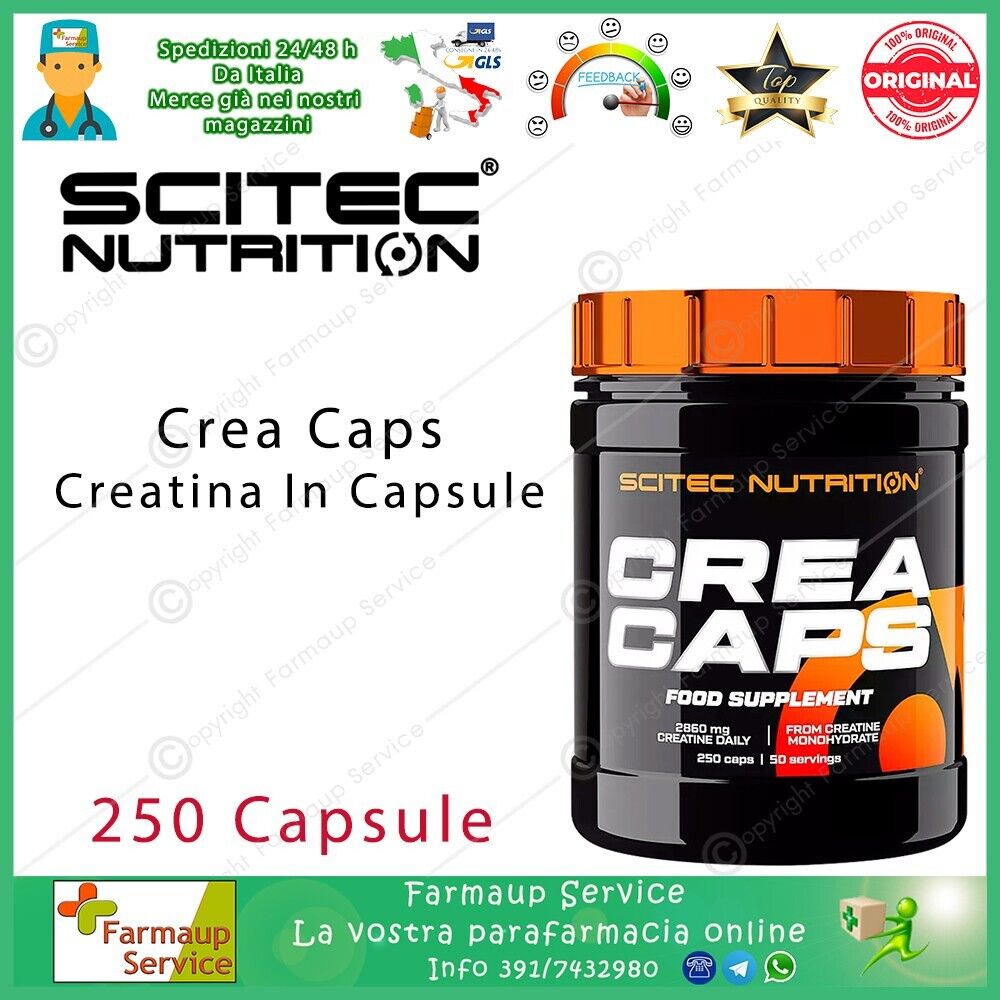 Scitec Nutrition Creatine Caps 250 Capsule Creatina Monoidrato