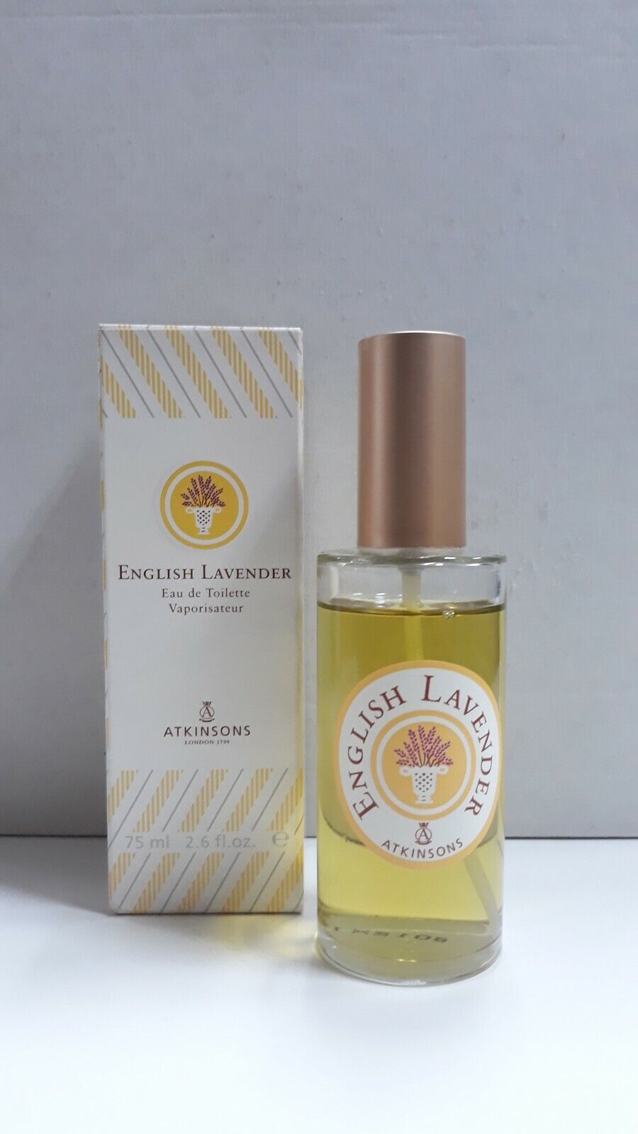 ATKINSONS ENGLISH LAVENDER EAU DE TOILETTE 75 ML SPRAY VINTAGE INTROVABILE