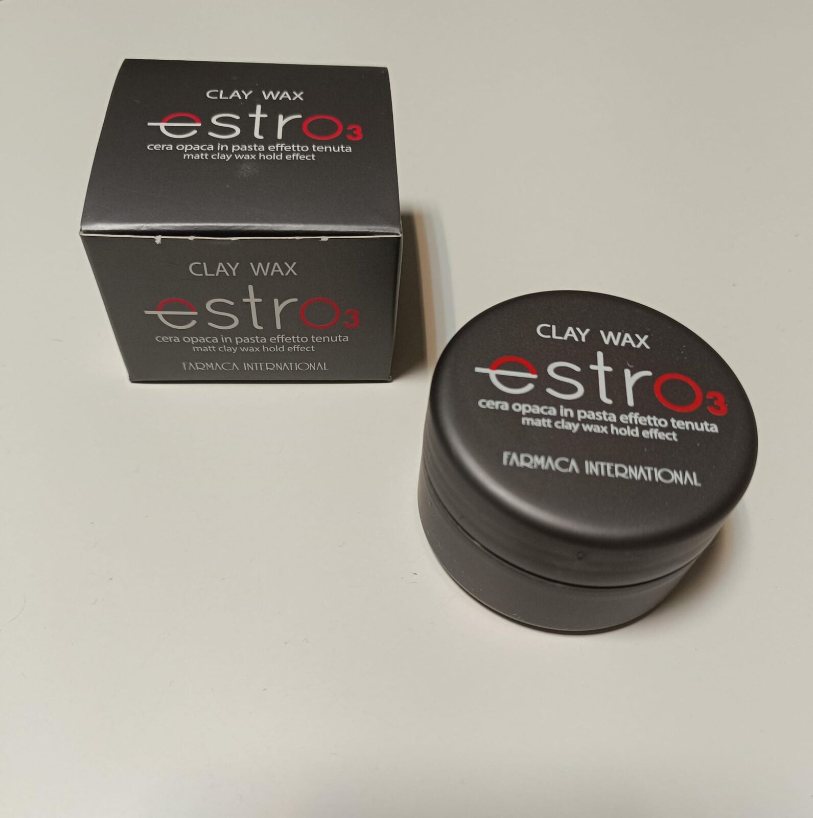 FARMACA INTERNATIONAL ESTRO 3 CLAY WAX CERA OPACA IN  PASTA EFFETTO TENUTA 50 ML