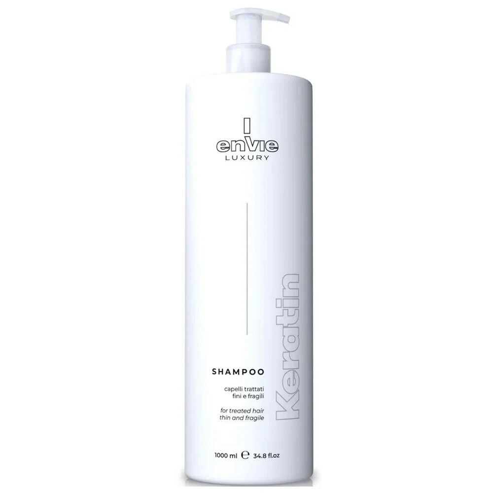 Envie  Keratin Shampoo con Cheratina per capelli trattati fini e fragili 1000ml