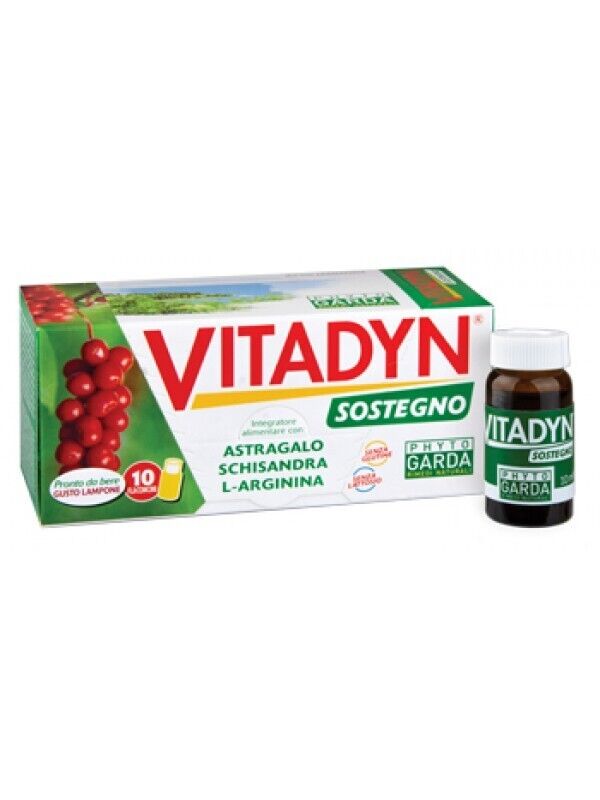VITADYN SOSTEGNO integratore schisandra, l-arginina, Phyto Garda - 10 flaconcini
