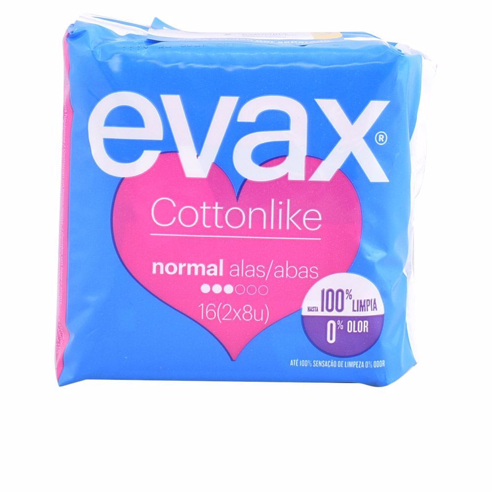 evax Cottonlinke Assorbenti Cotone Normal Plus con ali ANALLERGICI 16 pezzi