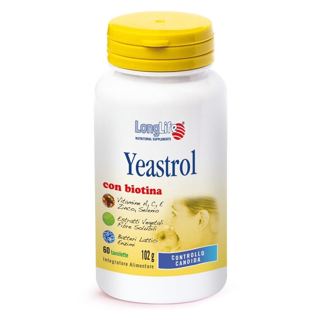 LONGLIFE YEASTROL - INTEGRATORE PER DIFESE IMMUNITARIE ED INTESTINO