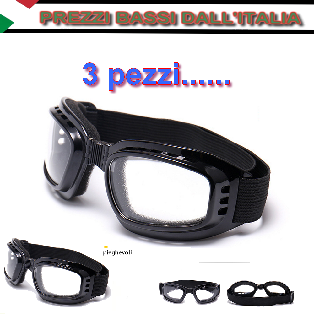 Occhiali da lavoro protettivi di sicurezza sport moto bici fai da te