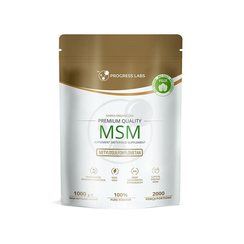 Progress Labs MSM (zolfo organico) in polvere, 1000 g