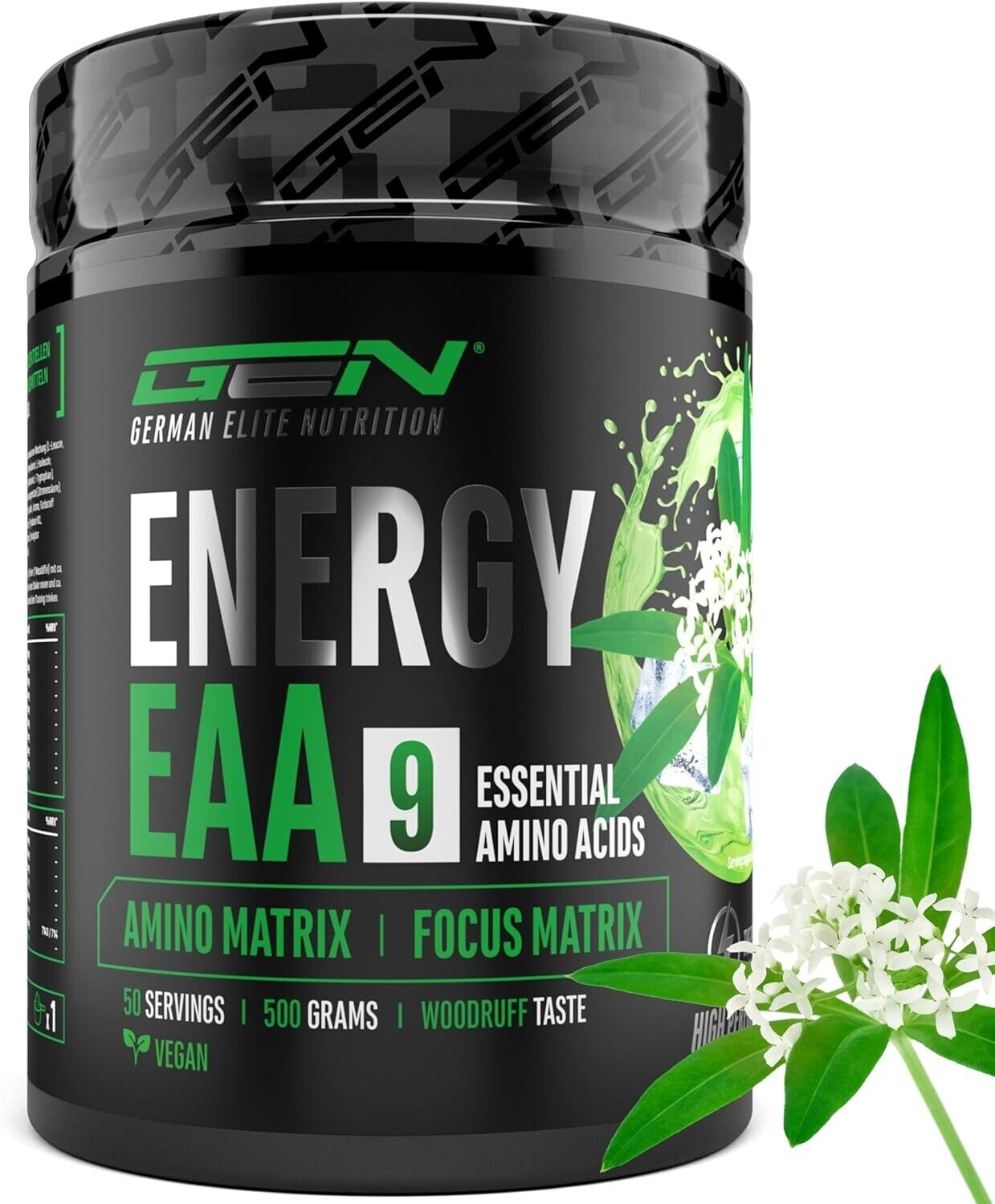 EAA Energy 500 g AMMINO ACIDI  Con caffeina, taurina, guaranà, TIROSINA Asperula