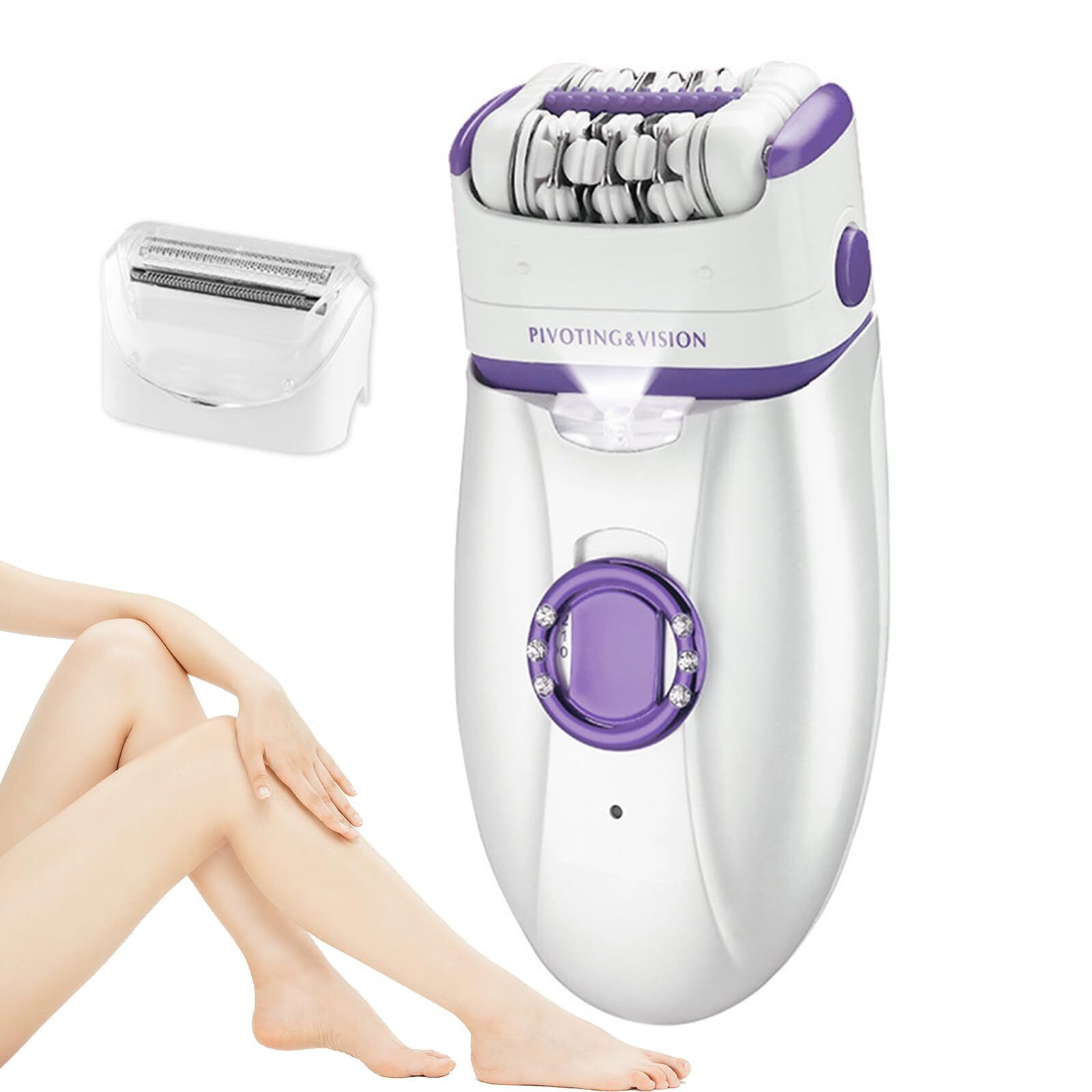 Epilatore Elettrico Donna, Epilatore per Donne, Epilatore Viso,Portatile (k7Z)