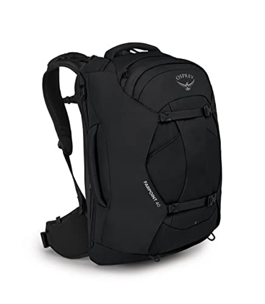 (TG. Taglia unica) Osprey Europe Farpoint 40, Zaino Uomo, Nero, Taglia Unica - N