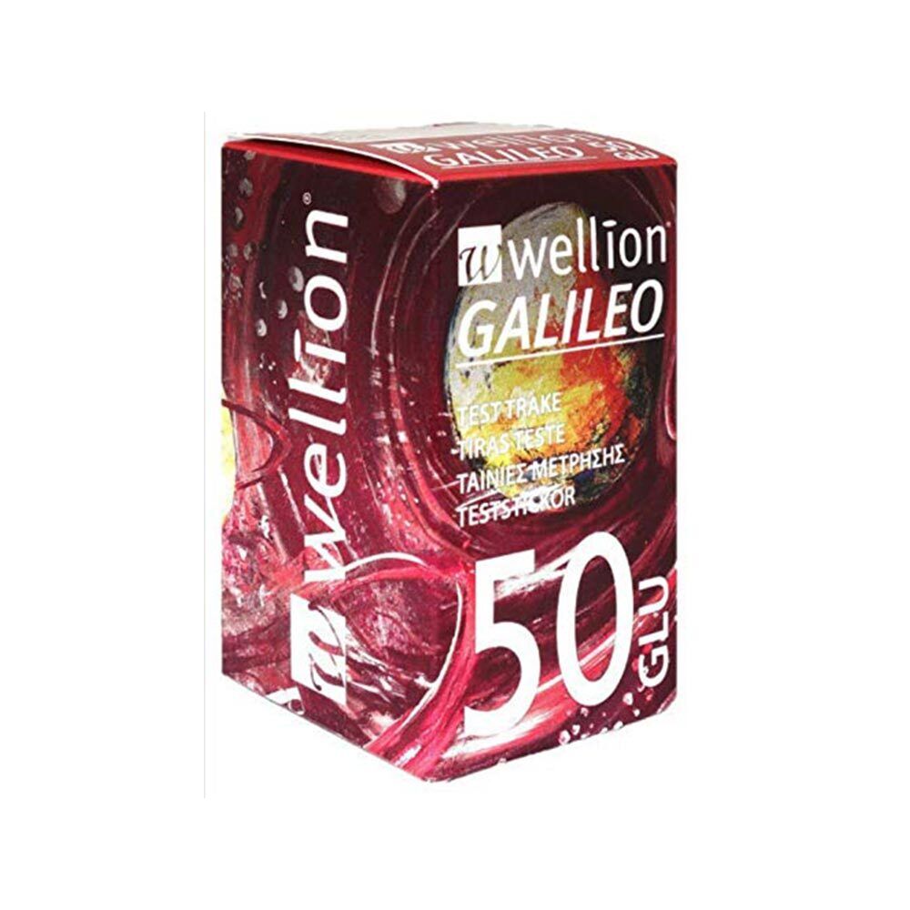 Med Trust Wellion Galileo Strisce Reattive GLU Misurazione Glicemia, 50 Strisce
