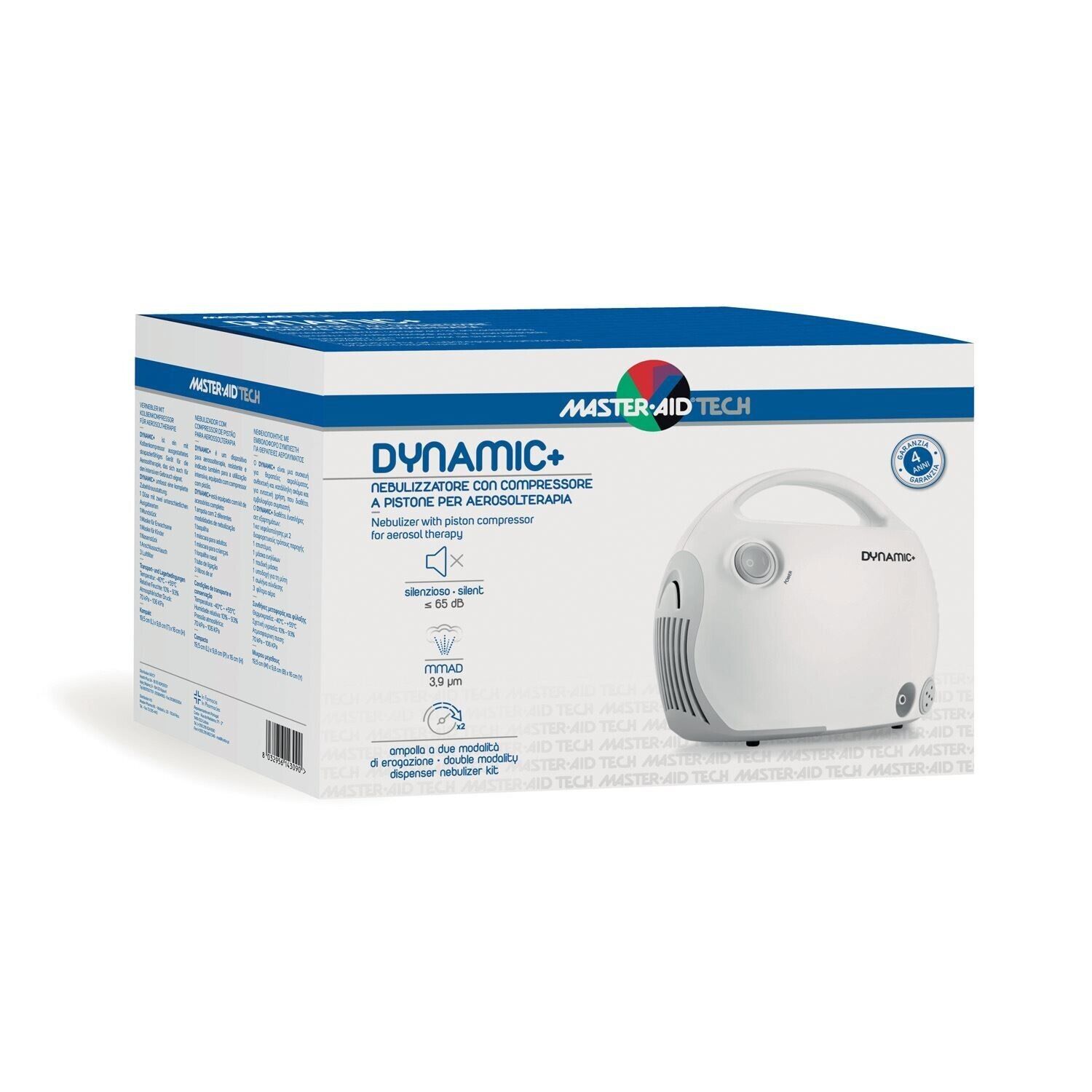MASTER AID TECH DYNAMIC AEROSOL NEUBULIZZATORE CON COMPRESSORE A PISTONE