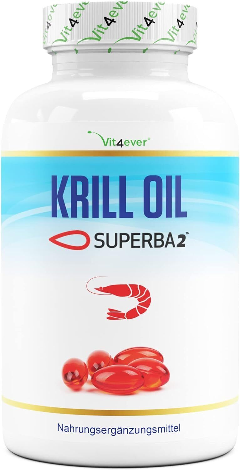 Krill Oil - 120 Capsule - Premium: Superba Antarctic Krill Oil - Ricco di EPA