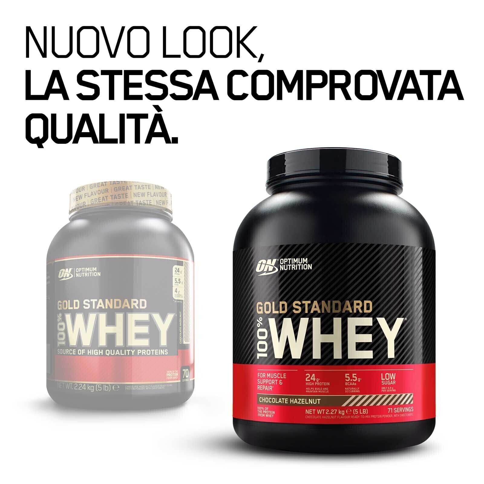 ON Optimum Nutrition Gold Standard Whey Cioccolato e Nocciola 2,27kg