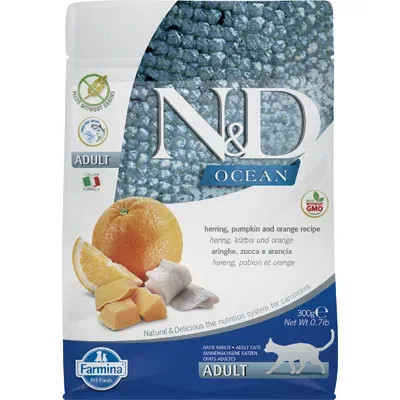 Farmina ned ocean gatto aringa zucca e arancia 300 gr
