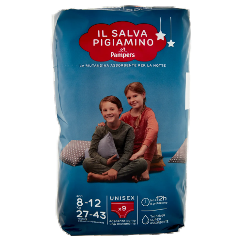 Pampers Il Salva Pigiamino 8/12 Anni Unisex 9pz