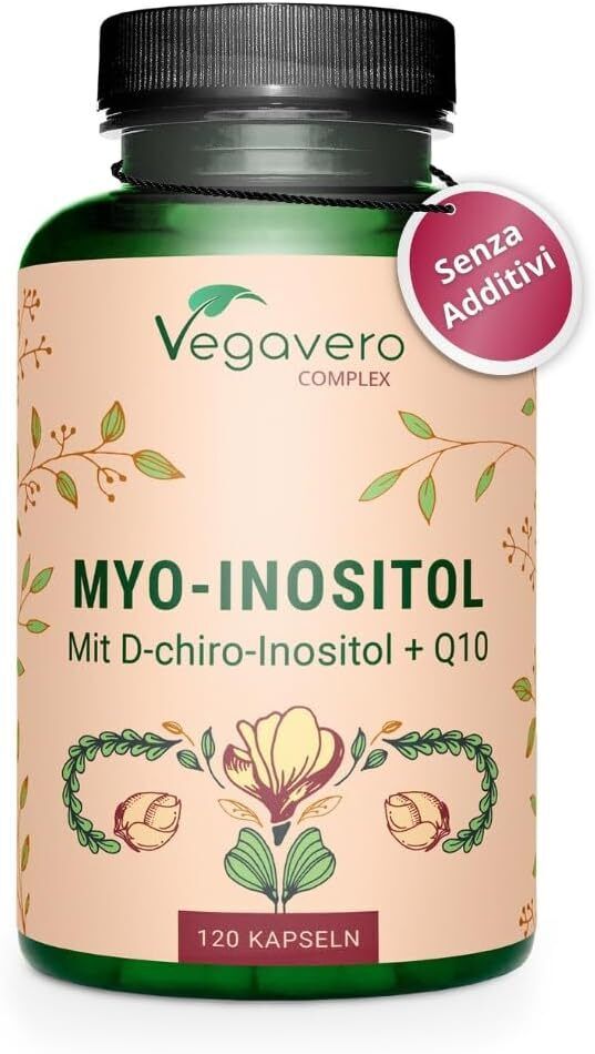 Integratore INOSITOLO | Myo & D Chiro Inositolo, Folato 5-MTHF, Vitamina B6...