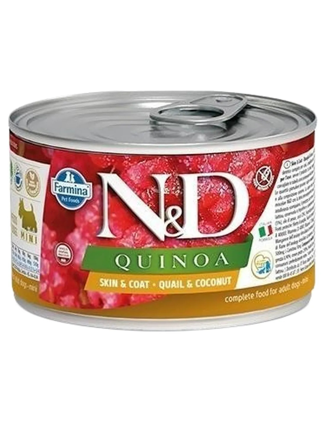 Farmina ned quinoa adult mini skin e coat quaglia e cocco 140 gr