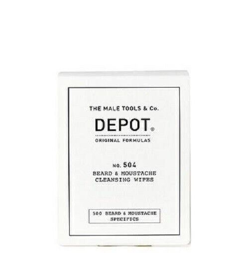 Depot 504 Salviette Igienizzanti per la Barba 12 salviette