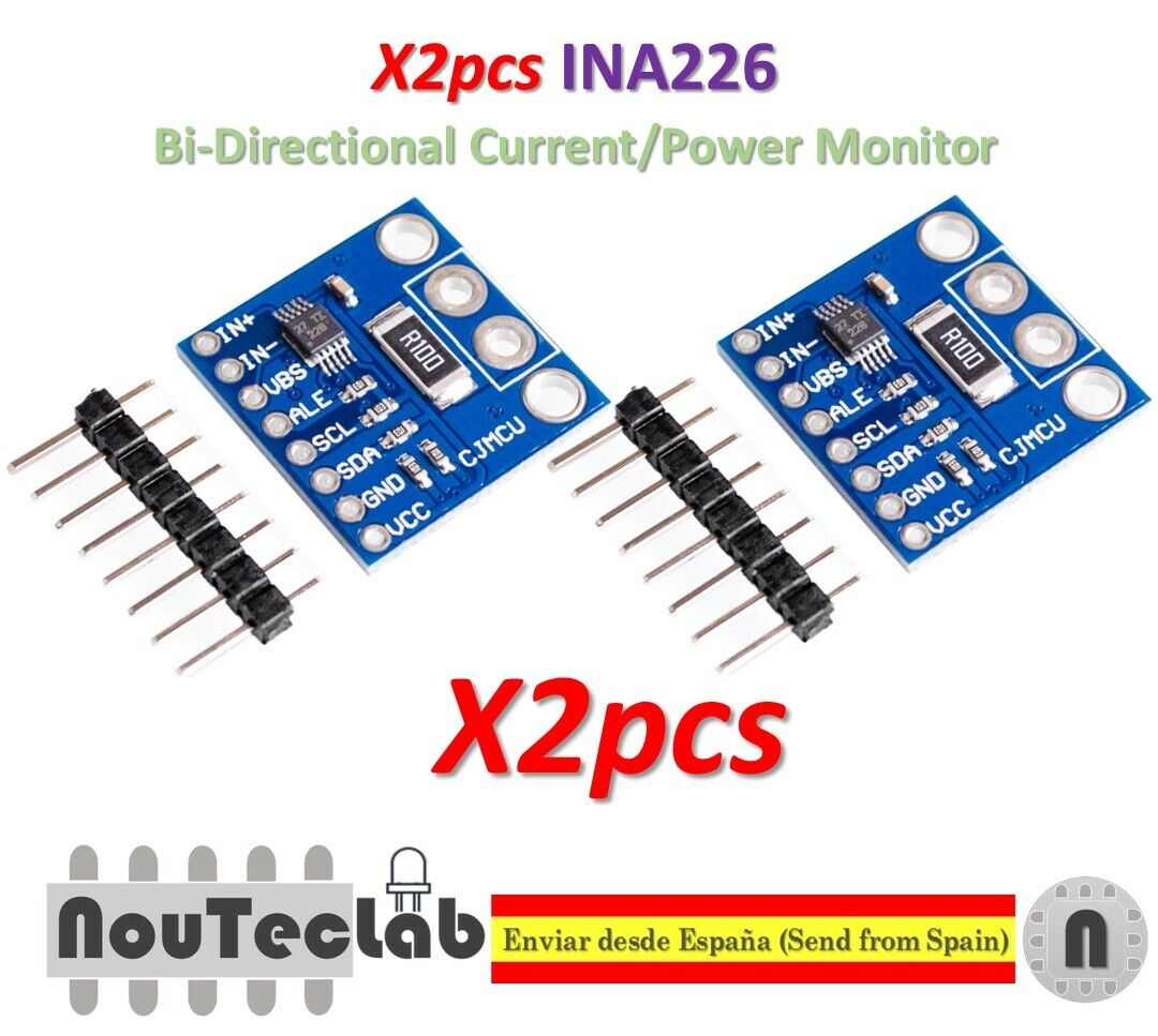 2pcs INA226 IIC I2C Interface Bi-Directional Current/Power Monitoring Sensor