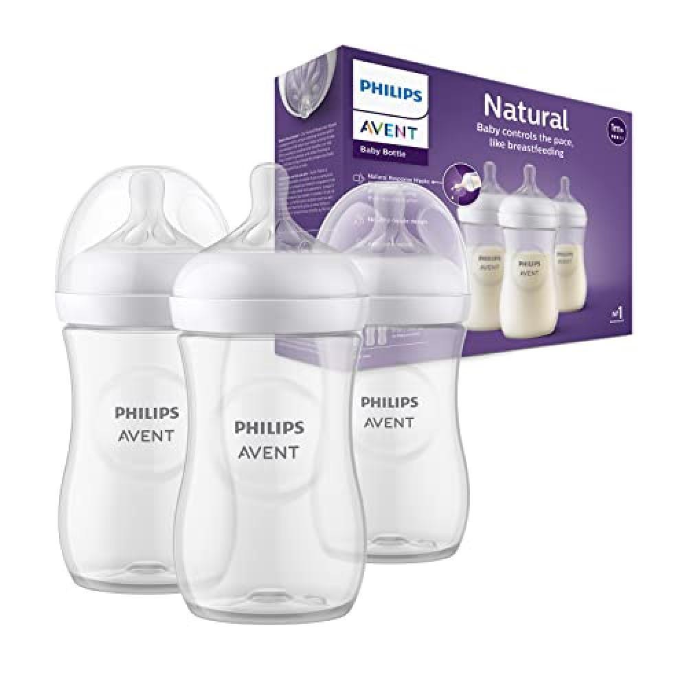 (TG. 3 units of 260ml) Philips Avent Biberon Natural Response - 3 biberon da 260