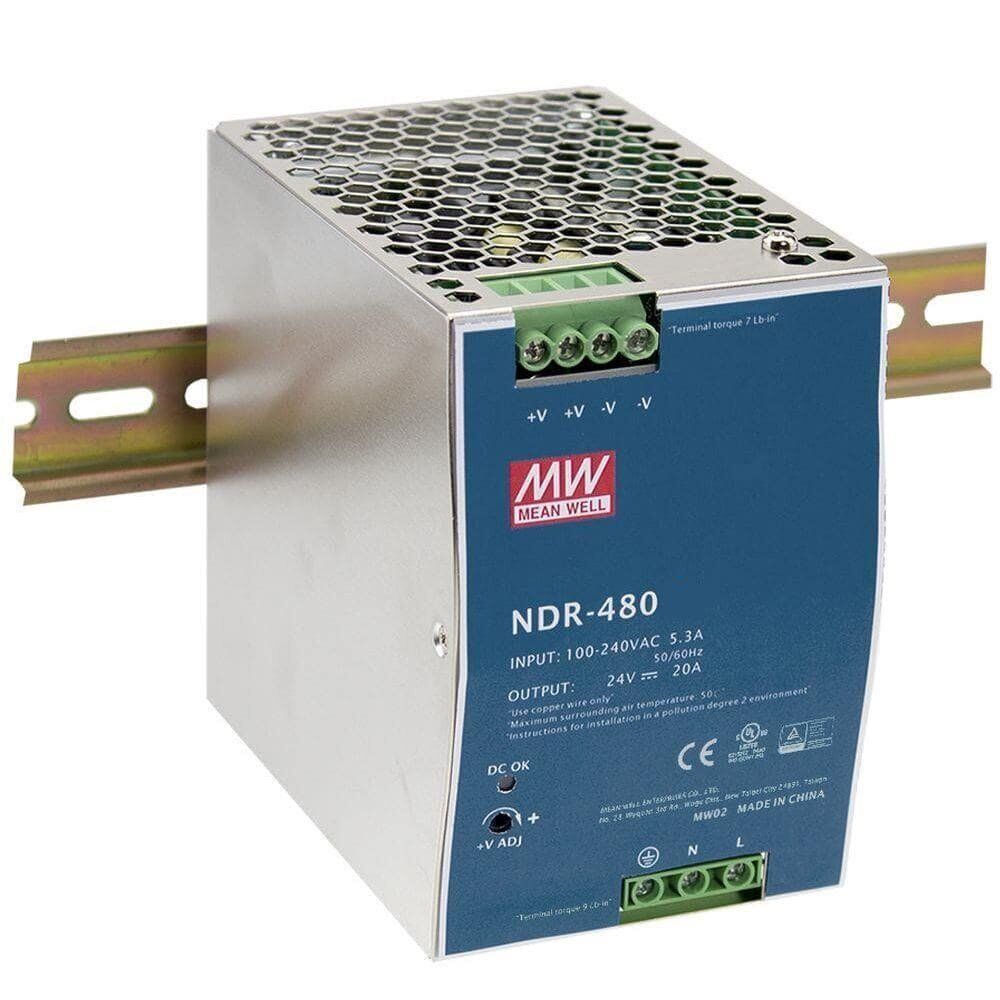 NDR-480-48 - Alimentatore Guida DIN Mean Well - 480W - 48V