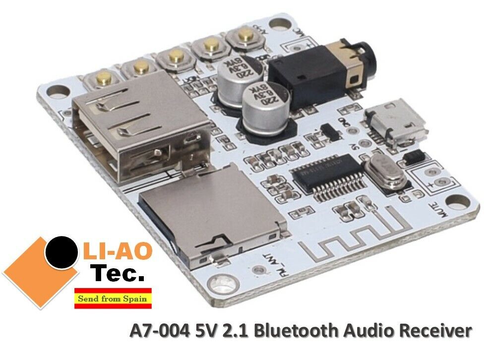 A7-004 Audio Stereo Music Board Bluetooth 2.1 Wireless Receiver USB TF Card