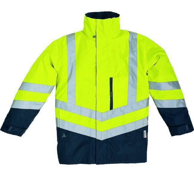 PARKA PANOPLY OPTIMUM-HV GIALLO-FLUO/BLU TG. L