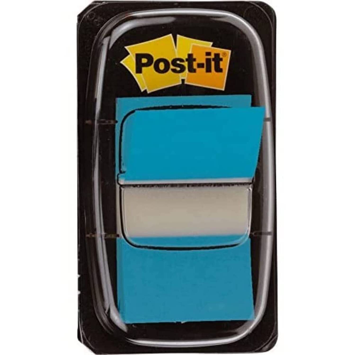 Post-it Index Medium Plastic Dispenser - Bright Blue (Pack of 50) Green