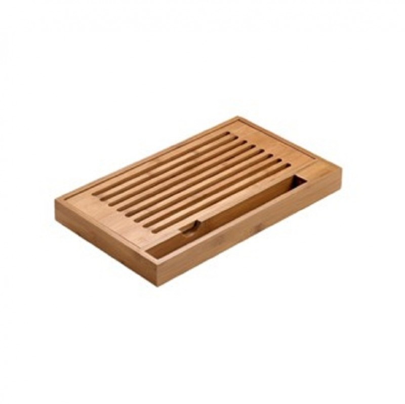 Tagliere Pane Raccogli Briciole Asia in Bamboo 40x24 cm Leone