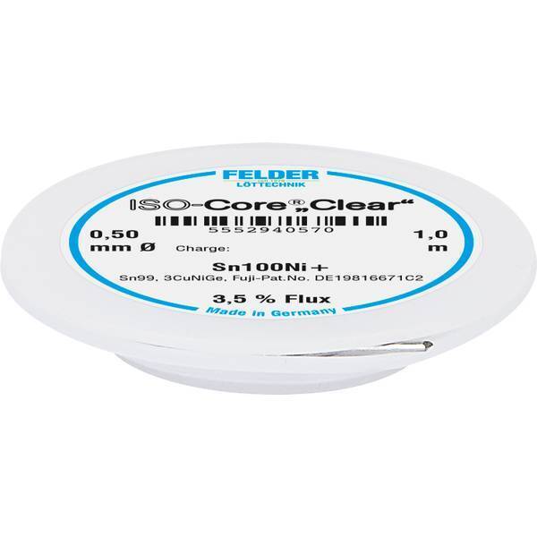 2226472 felder lttechnik iso-core clear sn100ni+ stagno per saldatura bobina