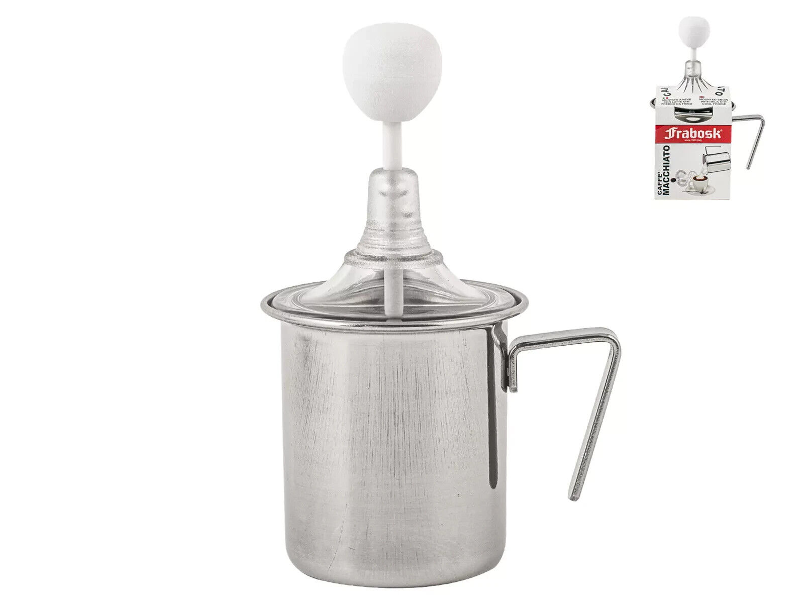 FRABOSK NEW MONTALATTE CAPPUCCINO CREAMER CREMA CAFFE' 1-TZ LATTE INOX  01 2025