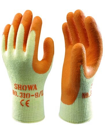 GUANTI SHOWA 310-GRIP ARANCIONE CE-2 MIS. 8 M  10 PAIA