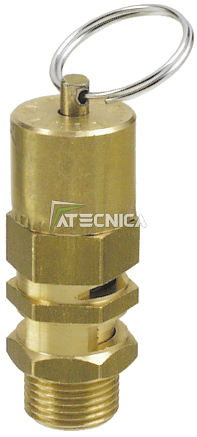 VALVOLA DI SICUREZZA PRETARATA E SIGILLATA FIAC 565/4 M 3/8" ARIA COMPRESSA