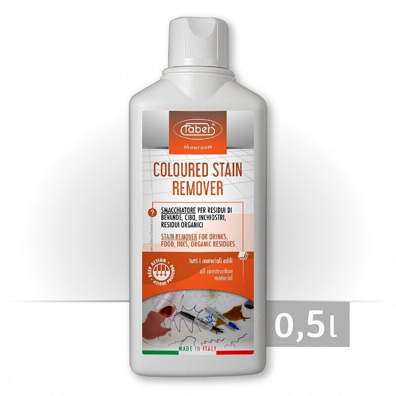 FABER COLOURED STAIN REMOVER 0.5L SMACCHIATORE RESIDUI  BEVANDE CIBO INCHIOSTRO