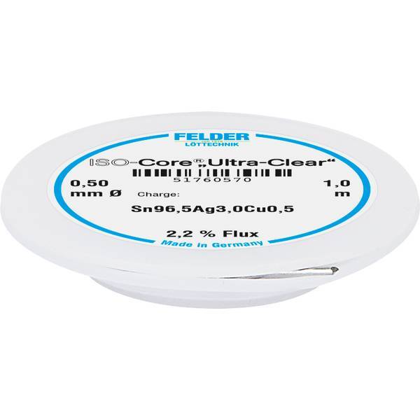 2226461 felder lttechnik iso-core ultra clear sac305 stagno per saldatura bobina