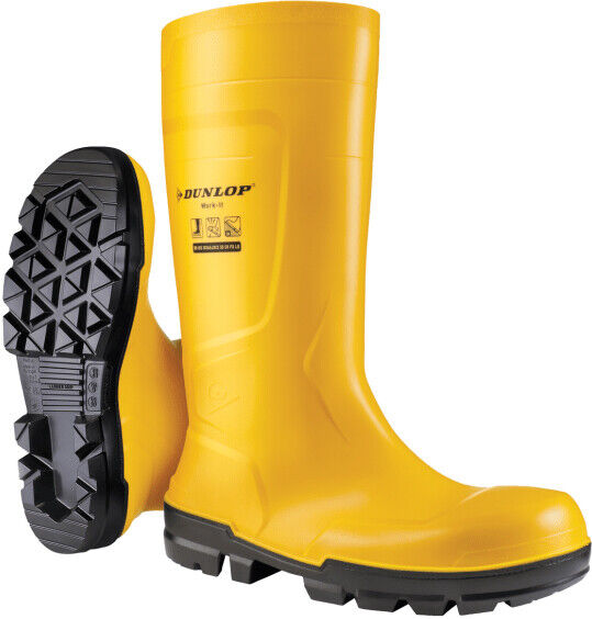 STIVALI SICUREZZA GIALLI N.43 DUNLOP