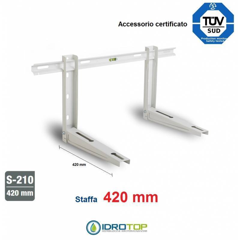 Staffa Unità Esterna cm 42 Climatizzatore portata 120 Kg
