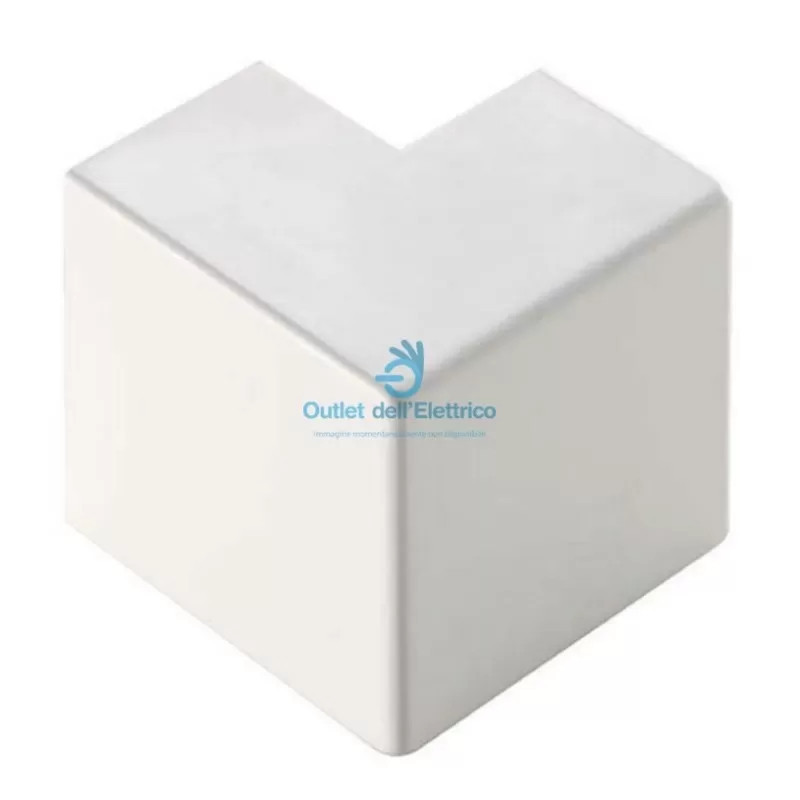 Elettrocanali ECAE10060B Angolo est. per canale dim. 100x60 bianco