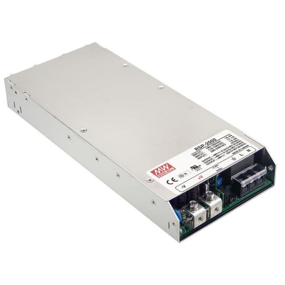 RSP-2000-24 - Mean Well - Alimentatore Box Metallo 2000W 24V - PFC attivo