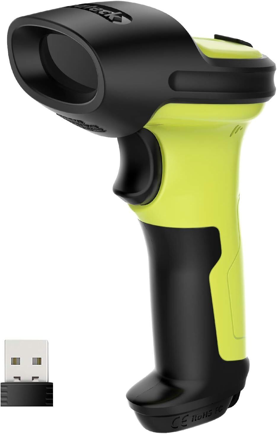 Inateck Lettore di Codici a Barre Scanner Laser Wireless Senza Fili Verde