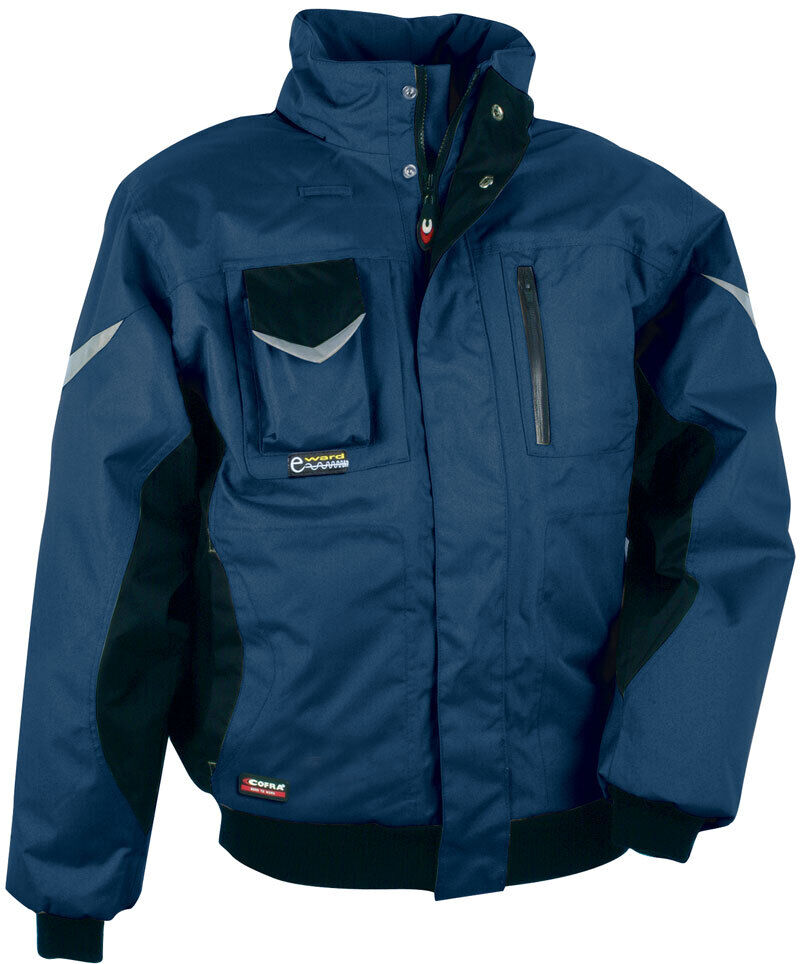 Cofra ICEBERG (02 NAVY/NERO) Tg. 44 GIUBBINO DA LAVORO IMBOTTITO ANTIPIOGGIA