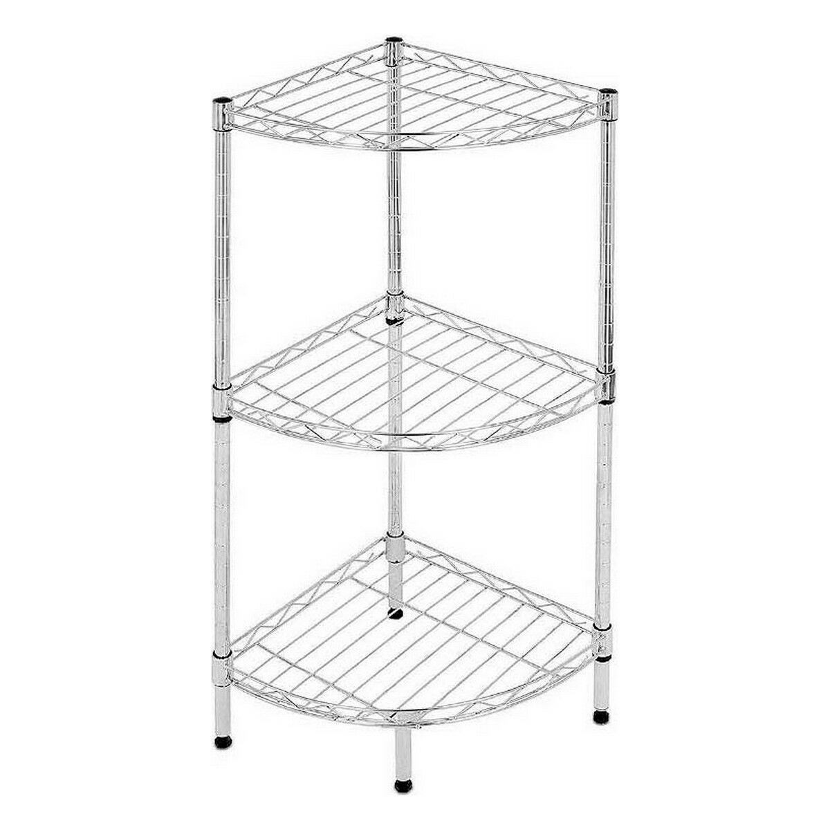 Scaffale ad Angolo Confortime 3 livelli Cromato [35 x 35 x 70 cm]
