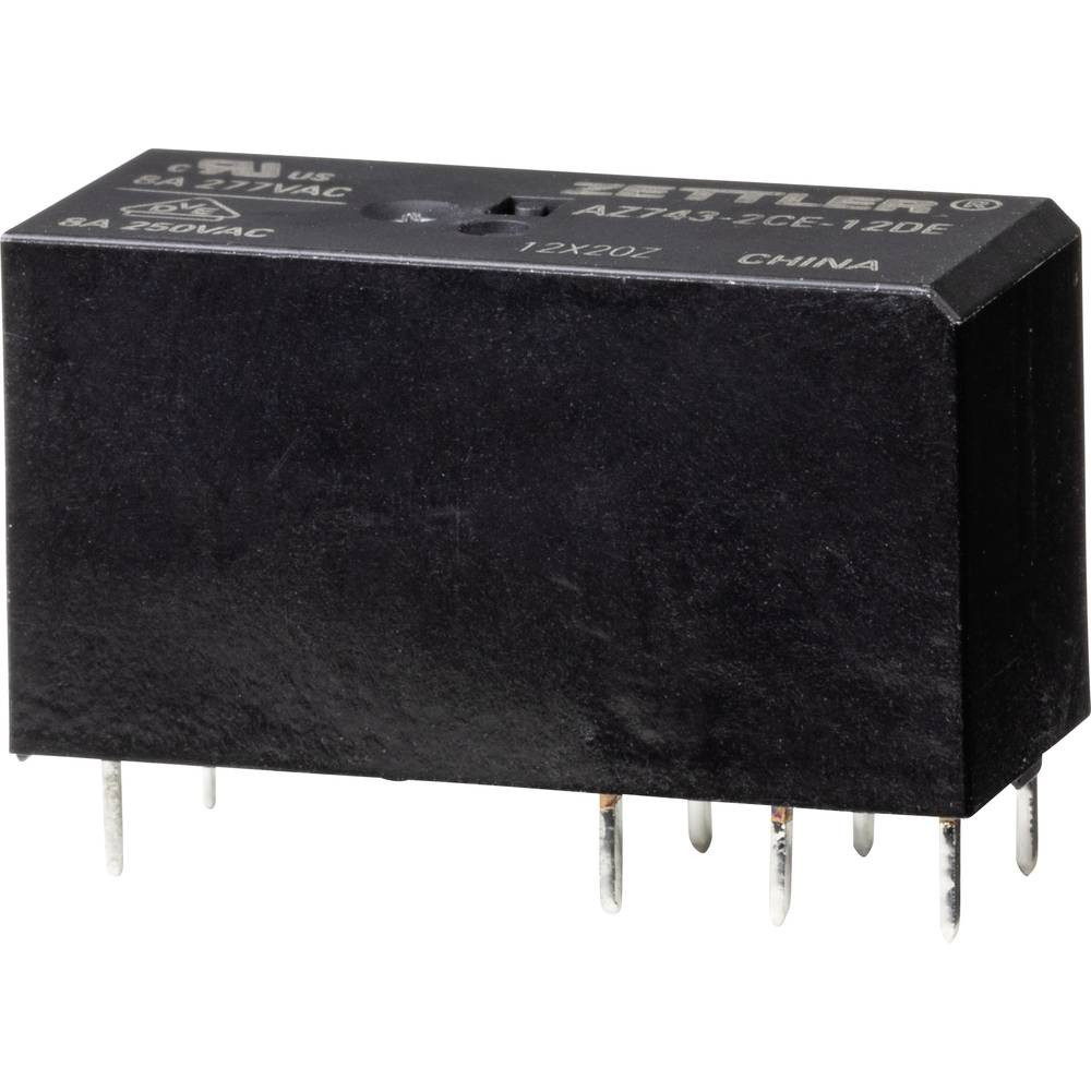 Zettler Electronics AZ743-2CE-12DE Power relè 12 V/DC 8 A 1 pz.